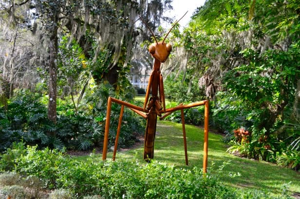 Bug sculpture at Harry P Leu Gardens