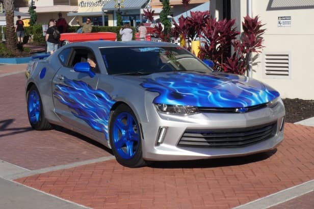 Chevrolet Camaro with custom paint