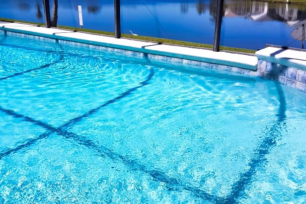 Pool in sunshine